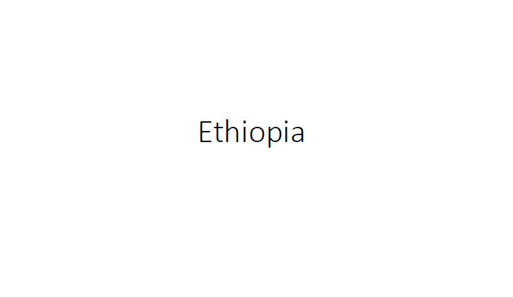 Page titre du plan d'action pour le pays éthiopien