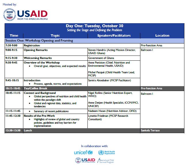 Photo: INS Workshop Agenda cover