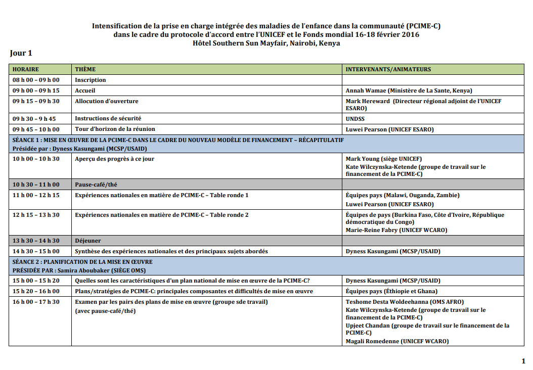 Agenda Français 