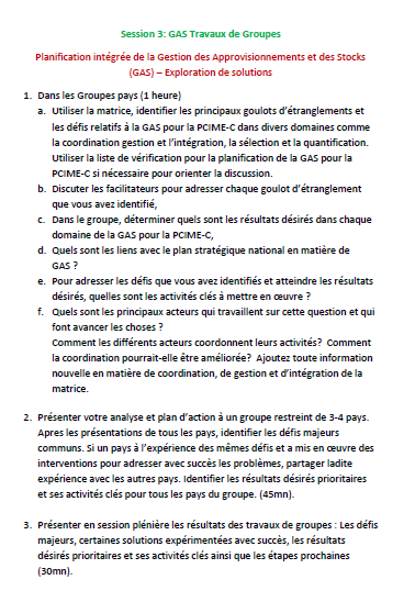 Photo du document Word en français.