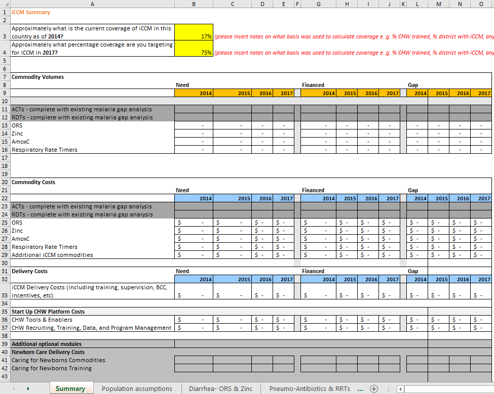 Photo of excel spreadsheet.