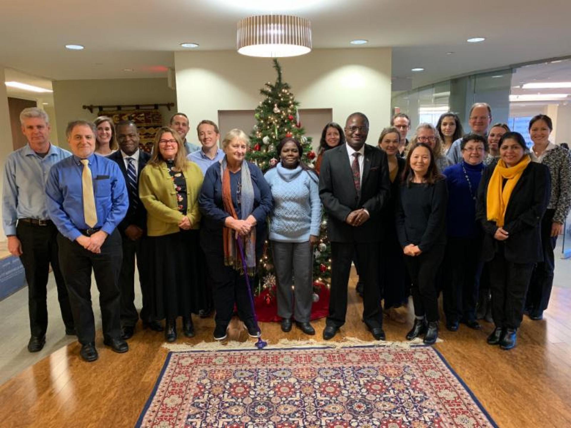 Photo of a group of people posing: Steering Committee Members, Subgroup Chairs, and Secretariat. Photo credit: Ashley Schmidt/MCSP