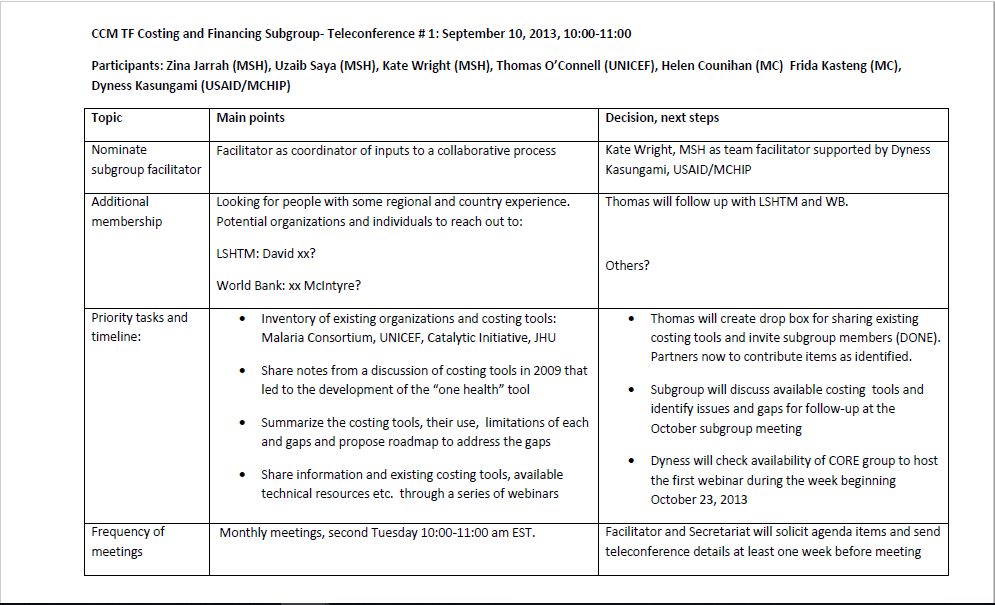 One-page document in English text 