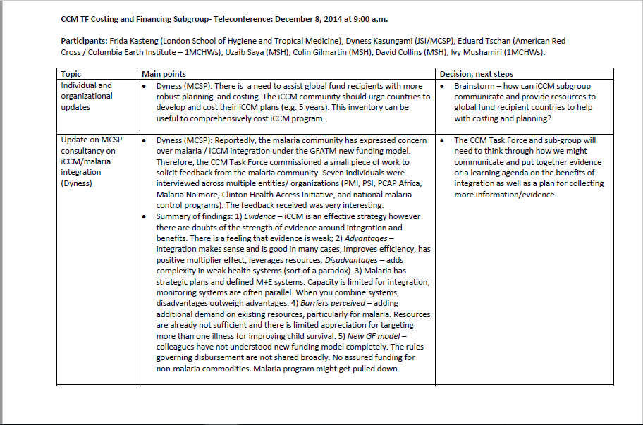 Four-page document in English text 