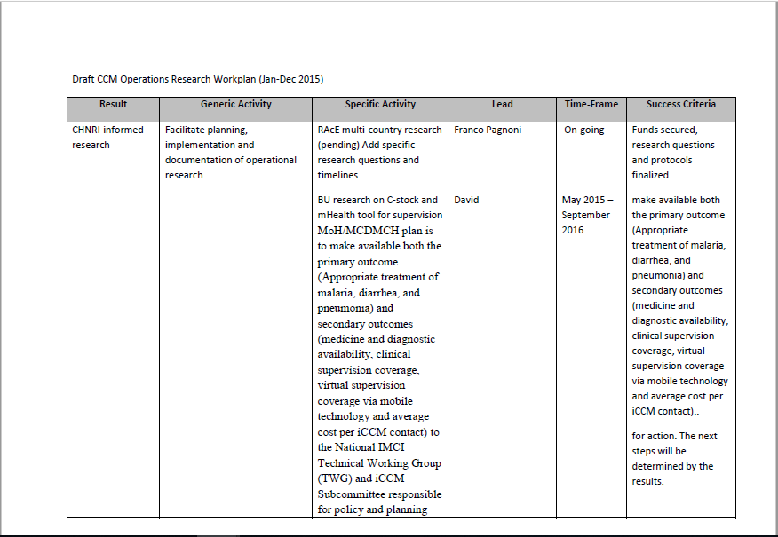 Five-page document in English text 