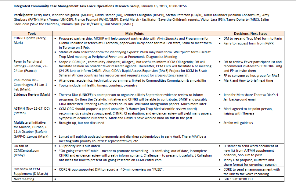 One-page document in English text 