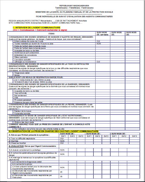 Four-page document in French