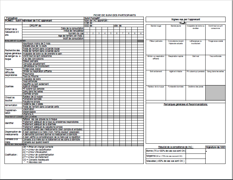 One-page document in French 