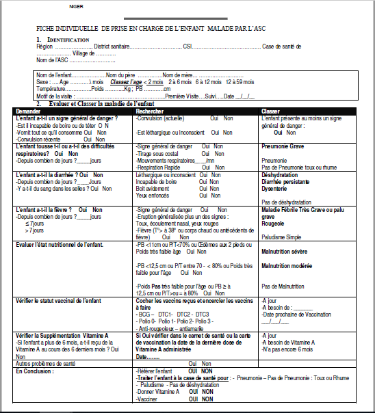 Four-page document in French