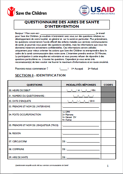 Six-page document in French