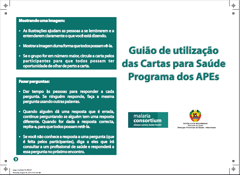 Two-page document in Portuguese with colorful text 
