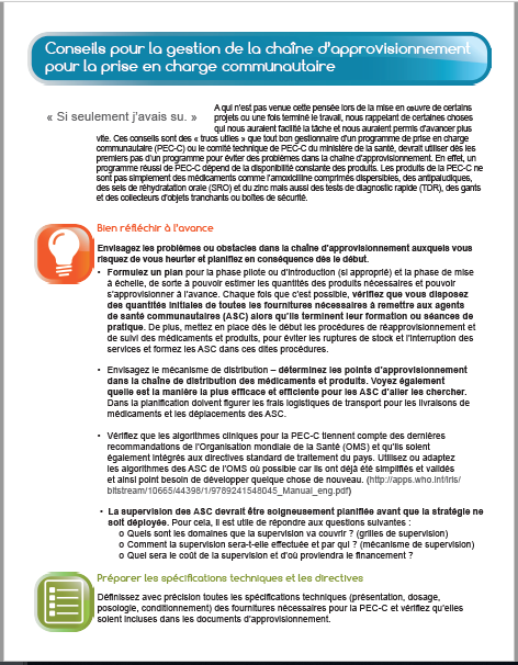 Three-page document in French text with some colorful text 