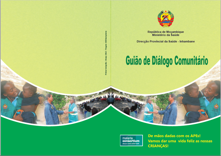Six-page document in Portuguese with bright photos and colorful text