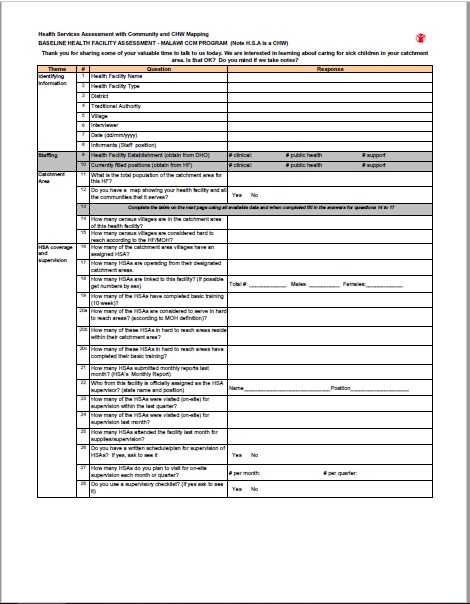 Two-page Excel spread sheet in English