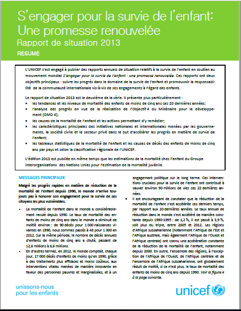 Four-page document in French text with colorful graphs and charts 