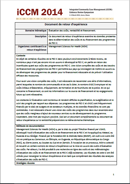 Three-page document in French text 