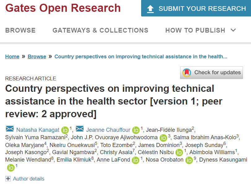 Manuscript title and authors