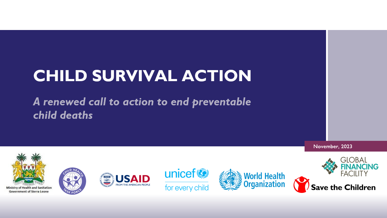 Child Survival Action: A renewed call to action to end preventable child deaths