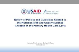 cover photo: Review of Policies and Guidelines INS Workshop Ghana