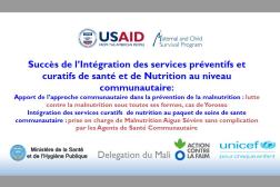 cover photo: Mali; Succes de l'integration des services preventifs curatifs de sante et de Nutrition au niveau communitaire