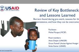 cover photo: Review of Key Bottlenecks and Lessons Learned Panel; Michel Pacque