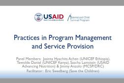 Photo: 04 Save the Children_Eric Swedberg_Panel on Practices in Program Management_INS Workshop_10.31.2018