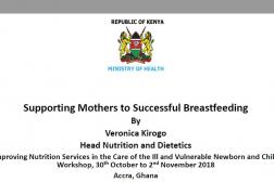 Photo: 07 MOH Kenya_Veronica Kirogo_Supporting Mothers to Successful Breastfeeding_INS Workshop_10.31.2018