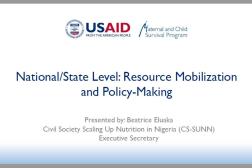 Photo: 11 SUN Movement_Beatrice Eluaka_National Level Policy Making_INS Workshop_11.1.2018