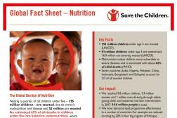 Photo: Save the Children_Global Nutrition Fact Sheet_2018