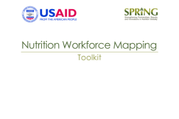 Photo: SPRING_Nutrition Workforce Mapping Toolkit_8.2014 cover