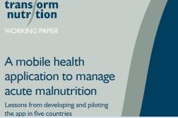 Photo: Transform Nutrition_Working Paper_CMAM Mobile App_2017