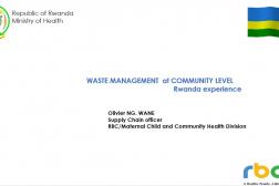 Waste Management at Community Level: Rwanda Experience (O. Wane, RBC) - Presentation