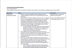 Document de trois pages en anglais