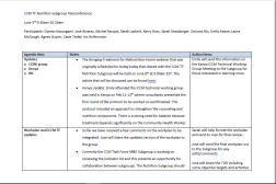 Document de trois pages en anglais