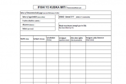 Fiche de stock, Kirundi, document Excel, anglais, document Excel