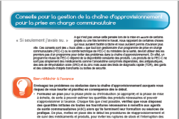 Three-page document in French text with some colorful text 