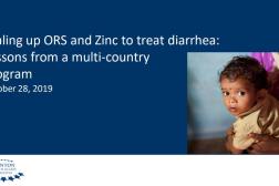 Title slide of presentation with a photo of young child to the right