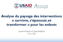 Title slide of presentation with USAID-MCSP logo