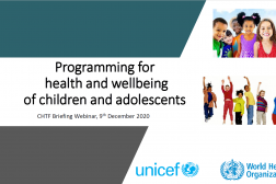 WHO Child Health Redesign Presentation Title Slide