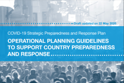 Crowd of people. Cover page of WHO's Operational Planning Guidance to Support Country Preparedness and Response