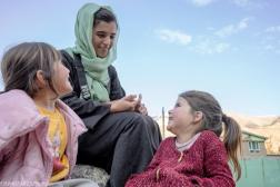 woman and two girls 